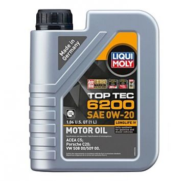 Liqui Moly 20236 TOP TEC 6200 0W20 Motor Oil (6 Liters)
